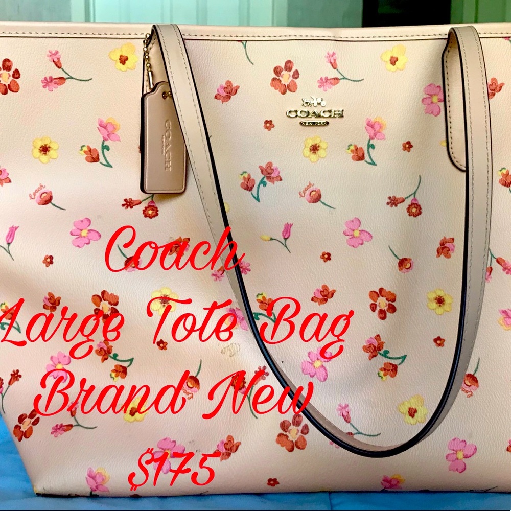 11 1/2 x 9 1/2 large Coach Tote Bag